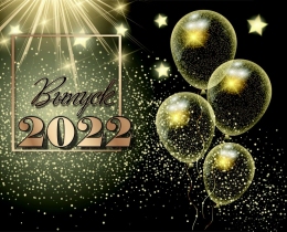Купить Баннер Выпуск 2022 с шарами и звёздами в России от 784.00 ₽