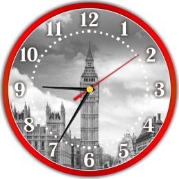 Купить Часы настенные кварцевые в стиле Лондон 250*250 мм в России от 1305.00 ₽