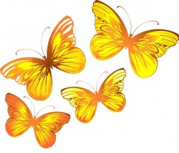 Купить Фигурный элемент Бабочки оранжевые 13шт. 550*510 мм в России от 2012.00 ₽