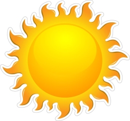 Купить Фигурный элемент Солнце 360*340 мм в России от 622.00 ₽