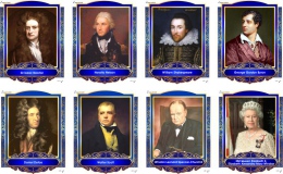 Купить Комплект портретов  Знаменитые Британцы для кабинета английского языка 260*350 мм в России от 3698.00 ₽