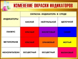 Купить Стенд Изменение окраски индикаторов  650*500мм в России от 1576.00 ₽