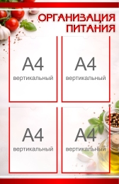 Купить Стенд Организация питания 550*850 мм в России от 2934.00 ₽
