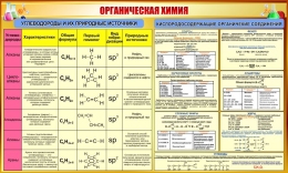 Купить Стенд Органическая химия 1300*780 мм в России от 4999.00 ₽