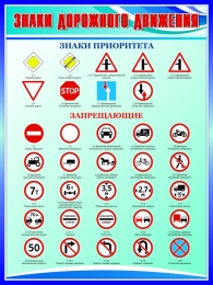 Купить Стенд Знаки дорожного движения запрещающие, знаки приоритета в сине-голубых тонах 750*1000мм в России от 3600.00 ₽