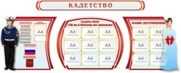 Купить Стендовая композиция Кадетство 3310*1360 мм в России от 20292.00 ₽