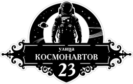 Купить Табличка Номер дома и название улицы с космонавтом 600*380 мм в России от 1246.00 ₽ Купить Табличка Номер дома и название улицы с космонавтом 600*380 мм в России от 1246.00 ₽