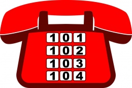 Купить Табличка телефон с номерами неотложных служб 300*200 мм в России от 305.00 ₽