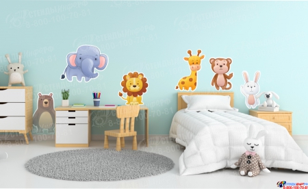 Комплект наклеек для интерьера детской комнаты Изображение #2