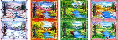 Стенд фигурный Календарь Природы, развивающий в группу Семицветик 800*650мм Изображение #5