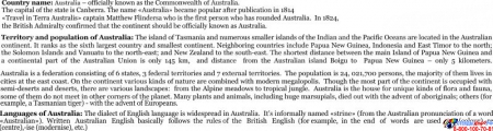 Стенд Достопримечательности Австралии на английском языке в золотисто-зеленых тонах 600*750 мм Изображение #4