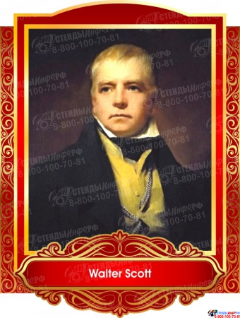 Комплект портретов портретов Знаменитые Британцы для кабинета английского языка жёлто-красные  260*350 мм Изображение #3