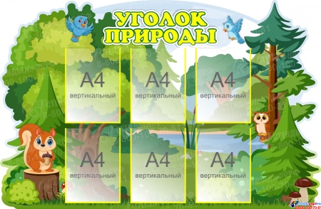 Стенд Уголок природы 1300*850мм