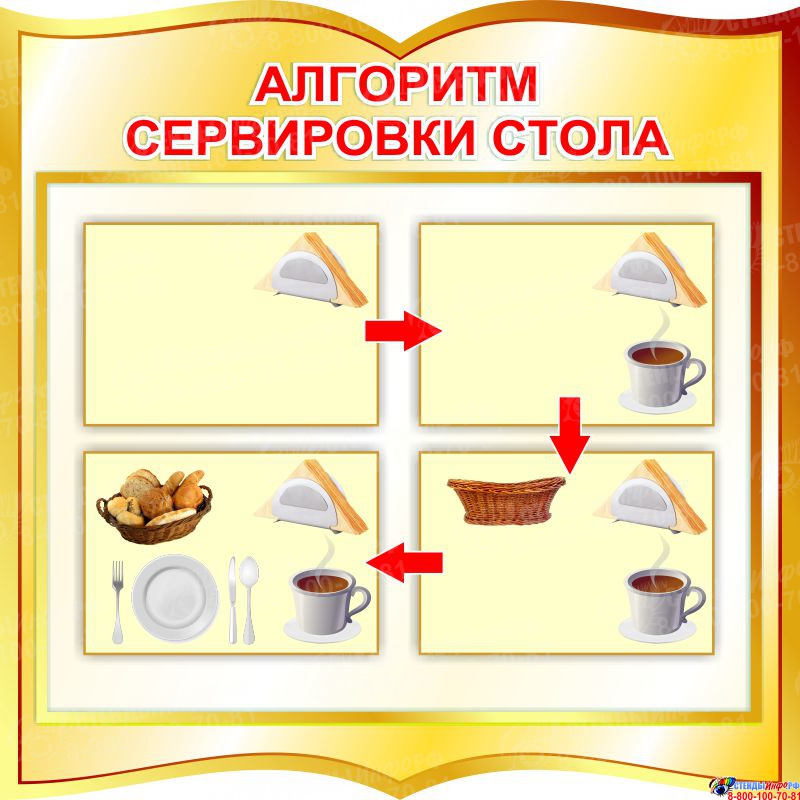 Картинка сервировка стола в детском саду